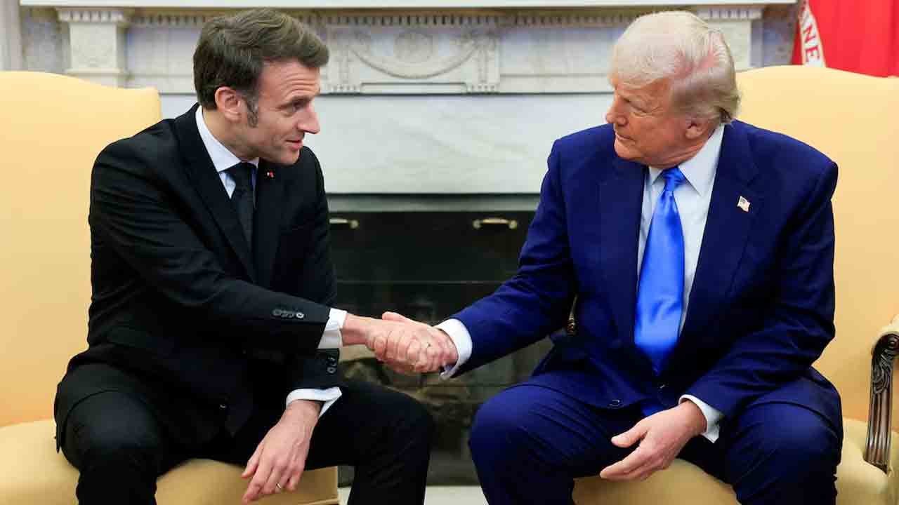 ట్రంప్‌, మాక్రాన్‌ మాటల యుద్ధం