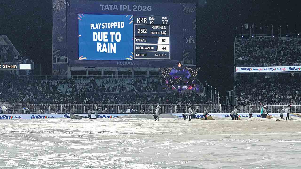 వర్షార్పణం.. కోల్‌కతా, పంజాబ్‌ పోరుకు వరుణుడి ఆటంకం