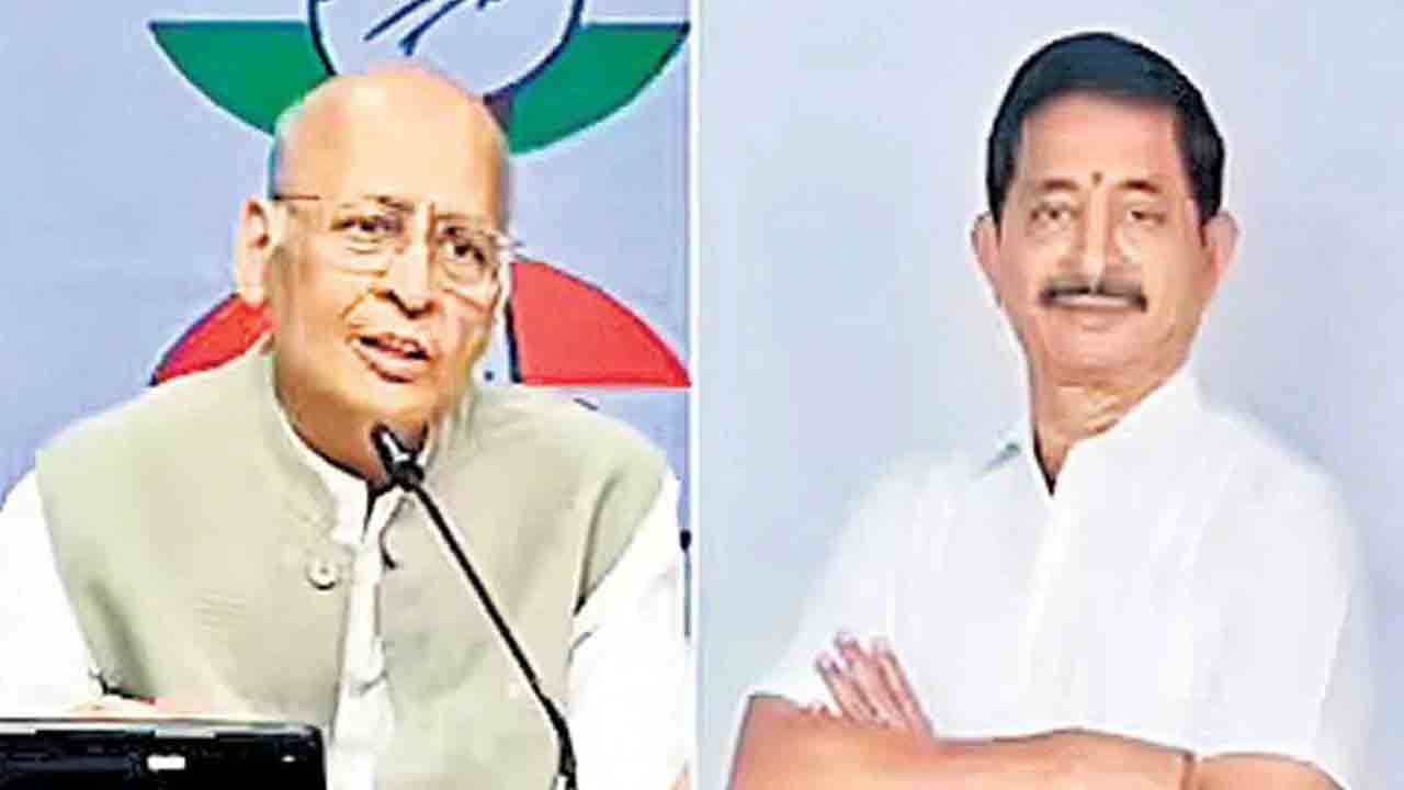 రాజ్యసభ సభ్యులుగా సింఘ్వీ, వేం ప్రమాణం