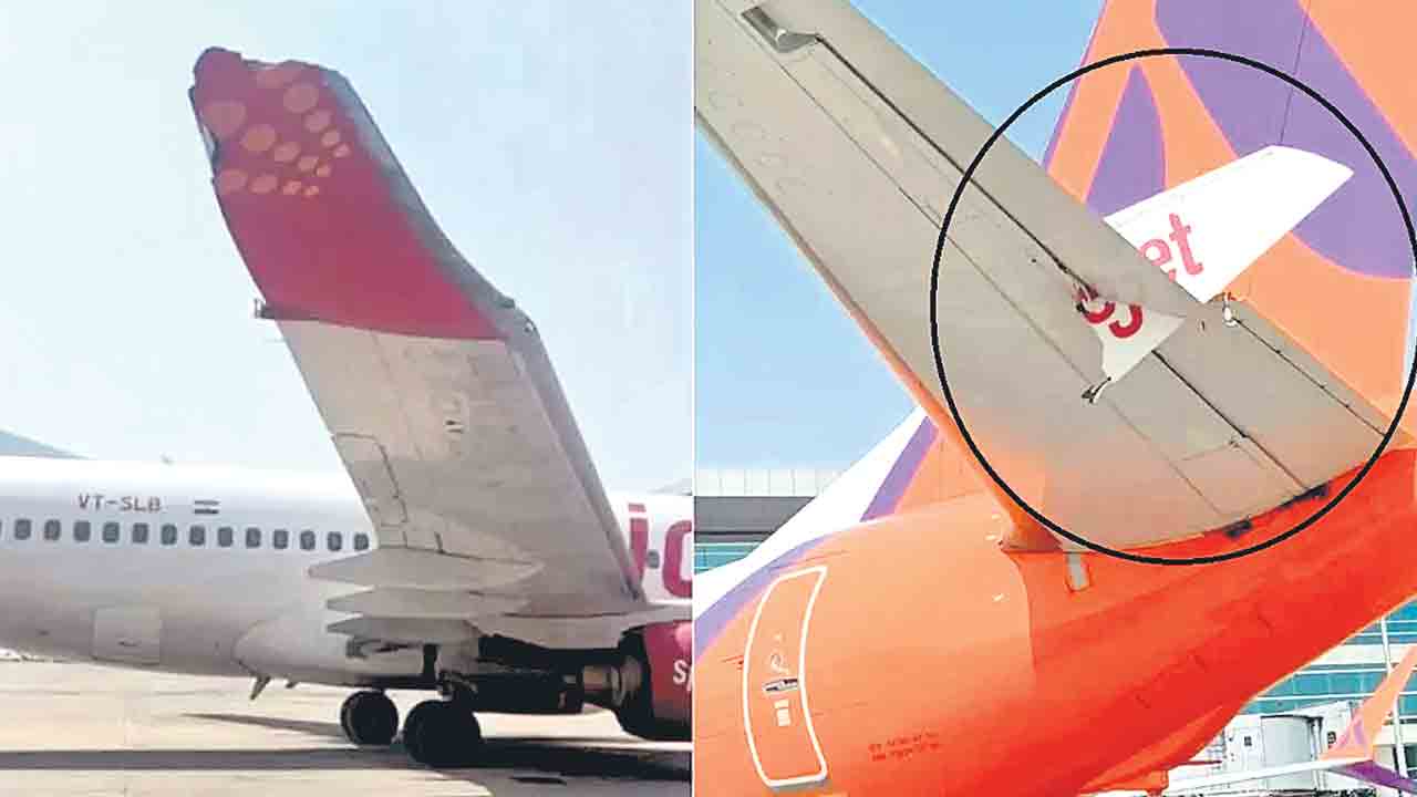 ఆకాశ విమానాన్ని ఢీకొన్న స్పైస్‌ జెట్‌.. ఢిల్లీ ఎయిర్‌పోర్ట్‌లో ఘటన