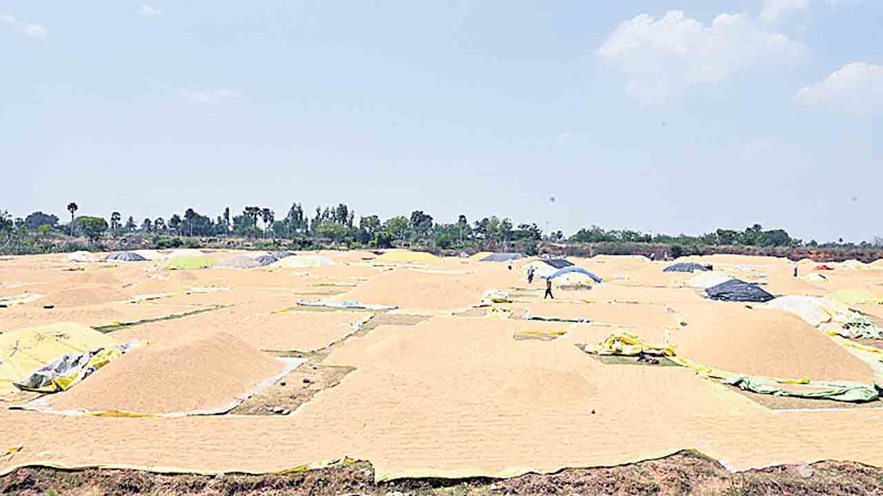 కల్లాలు దాటని ధాన్యం.. రైతు కండ్లల్లో దైన్యం