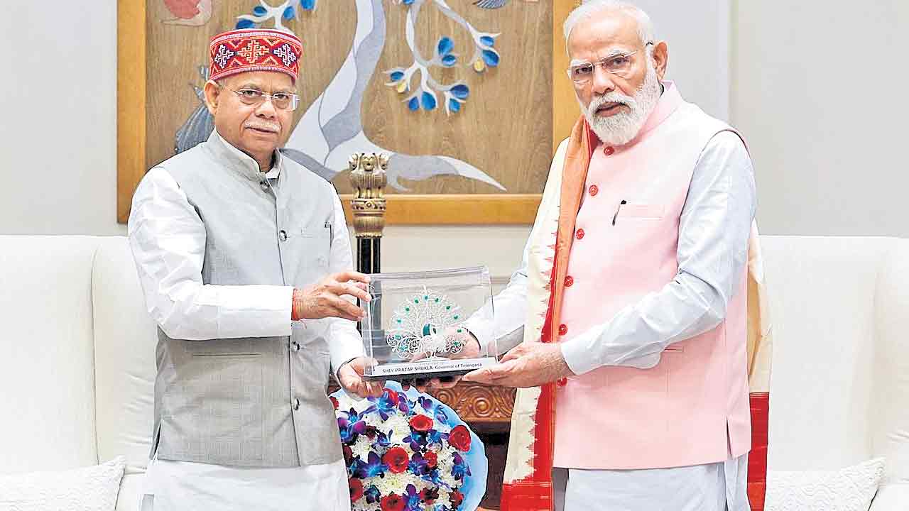 ప్రధాని, రాష్ట్రపతిని కలిసిన గవర్నర్‌