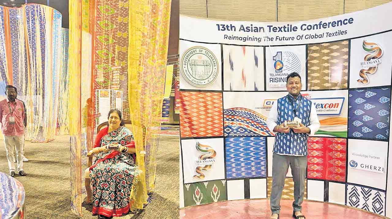 అగ్గిపెట్టెలో ఇమిడే ఇక్కత్‌ చీర