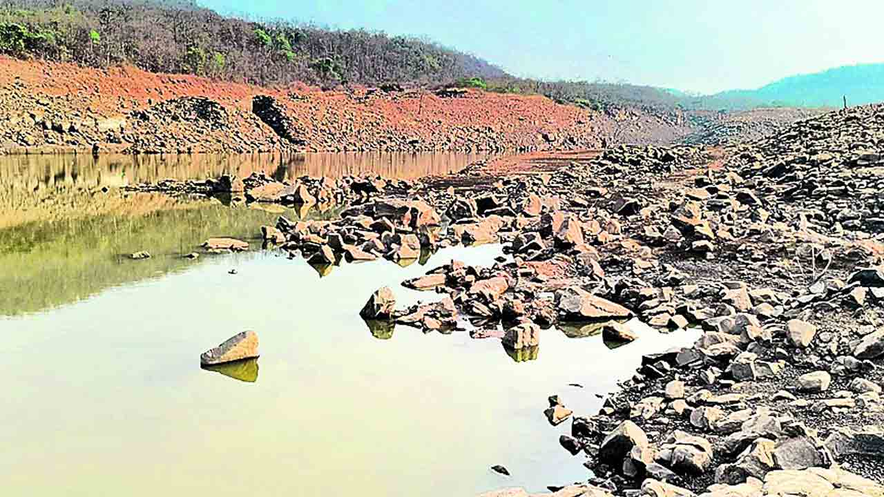 అడుగంటిన పాలెం వాగు ప్రాజెక్టు