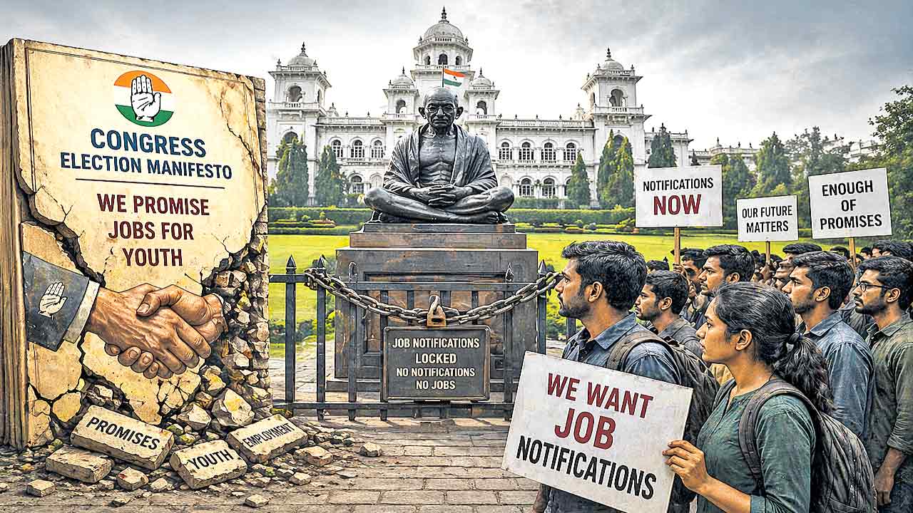 ఉద్యోగాలపై సర్కార్‌ అంకెల గారడీ
