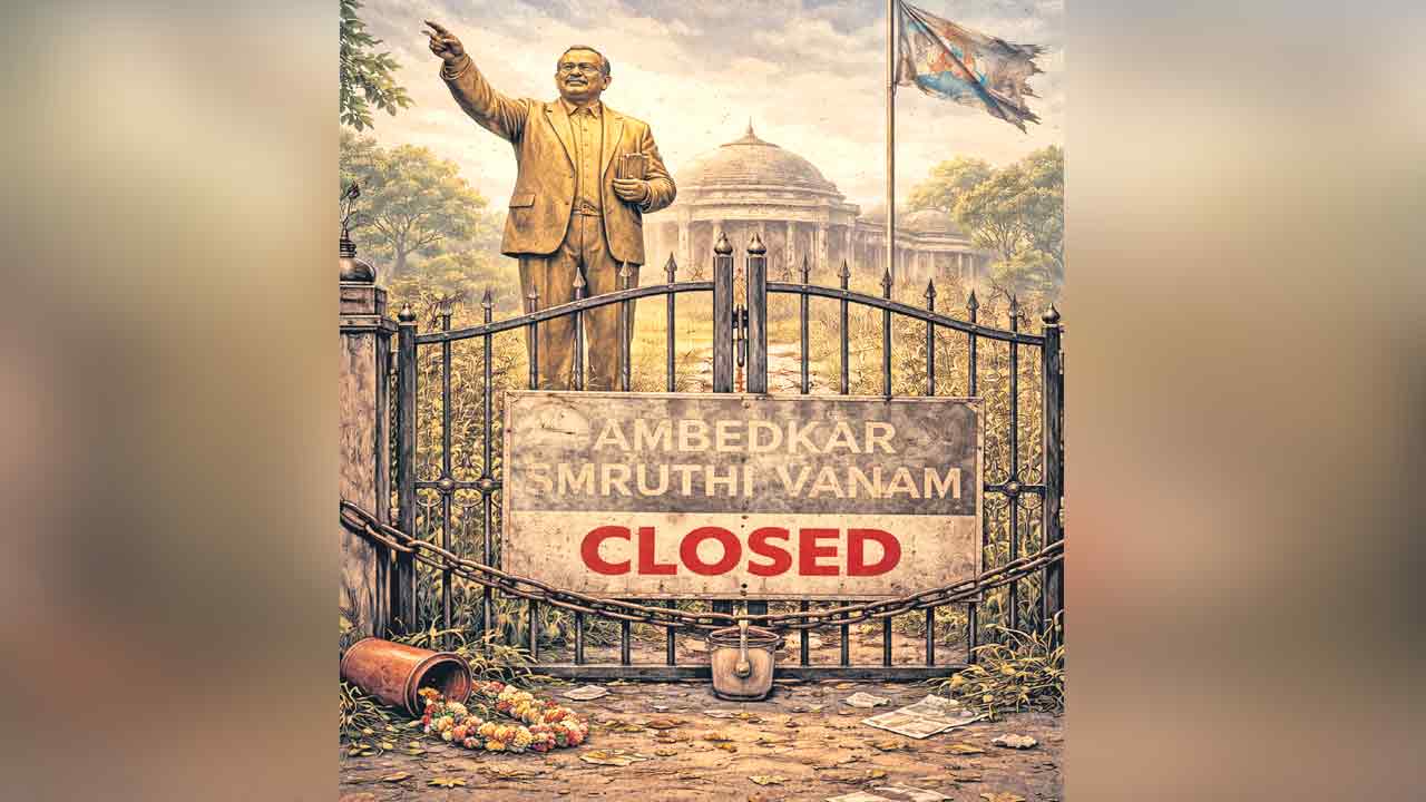 కేసీఆర్‌ మీద కక్ష.. అంబేద్కర్‌కు శిక్ష