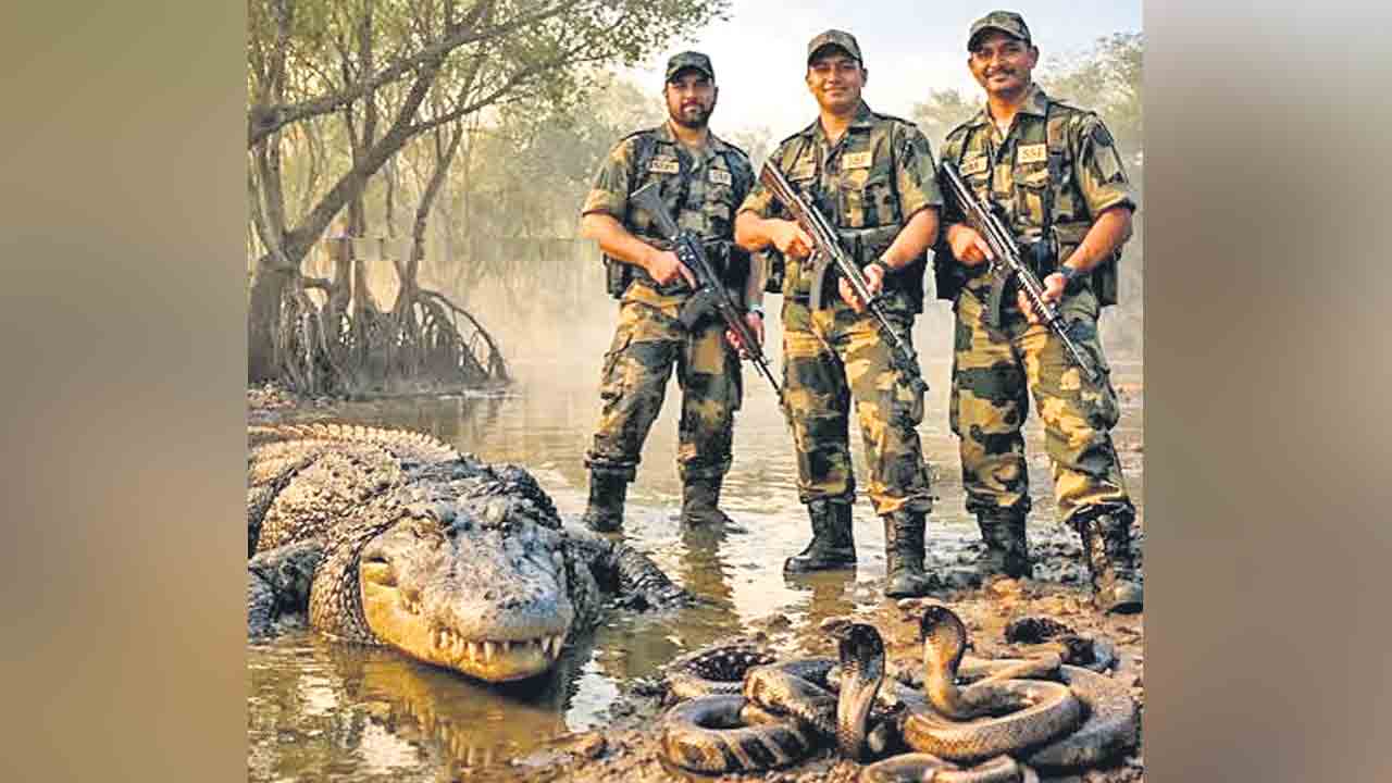 పాములు, మొసళ్లతో సరిహద్దు కాపలా!.. అక్రమ చొరబాట్లను అడ్డుకునేందుకు బీఎస్‌ఎఫ్‌ యోచన