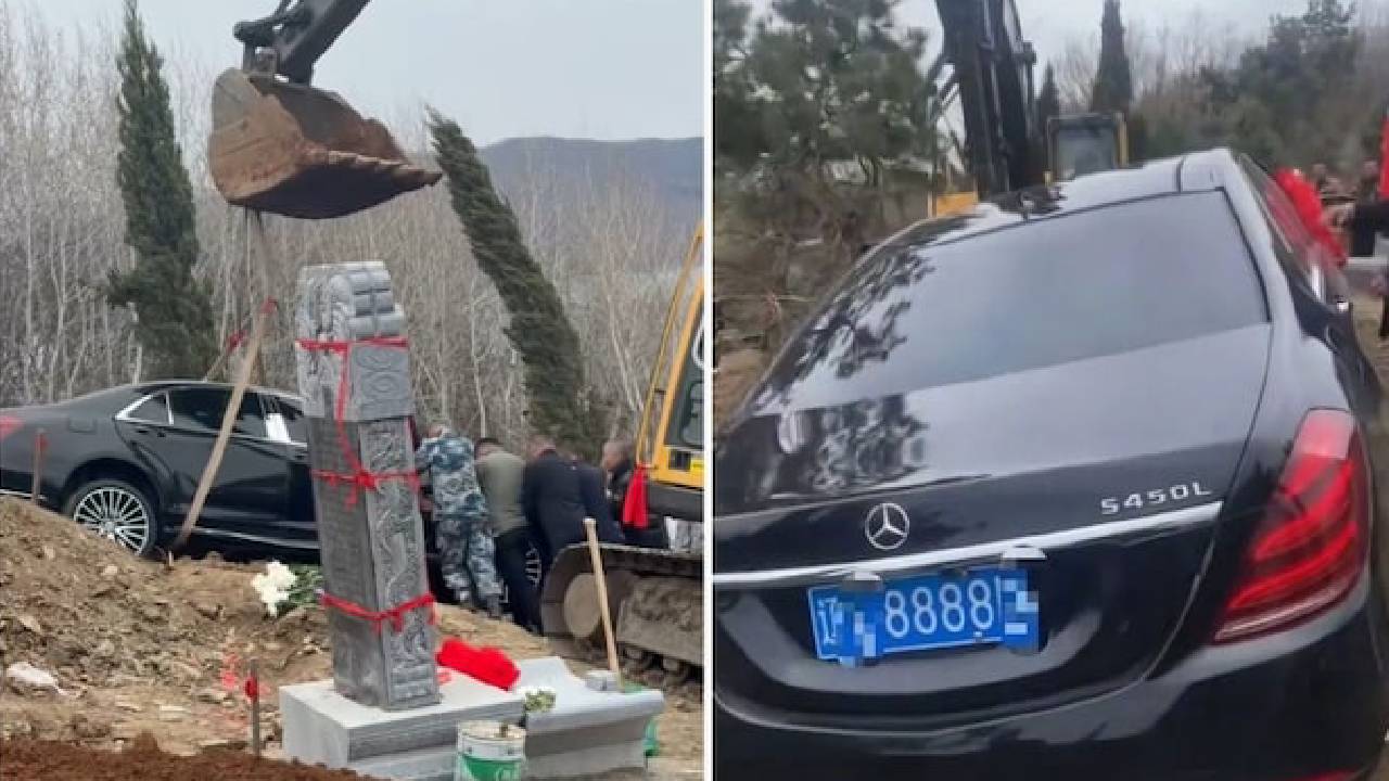 Chinese family | చైనాలో విచిత్రం.. కోటిన్నర విలువైన ఫ్యాన్సీ నెంబర్ బెంజ్ కార్ పూడ్చివేత.. కారణం తెలిస్తే షాక్