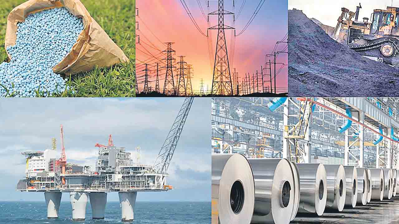 కీలక రంగాల్లో నిస్తేజం.. నిరాశపర్చిన బొగ్గు, ముడి చమురు, ఎరువుల ఉత్పాదకత