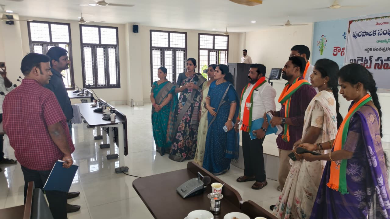 Councillars Protest Vemulawada 2