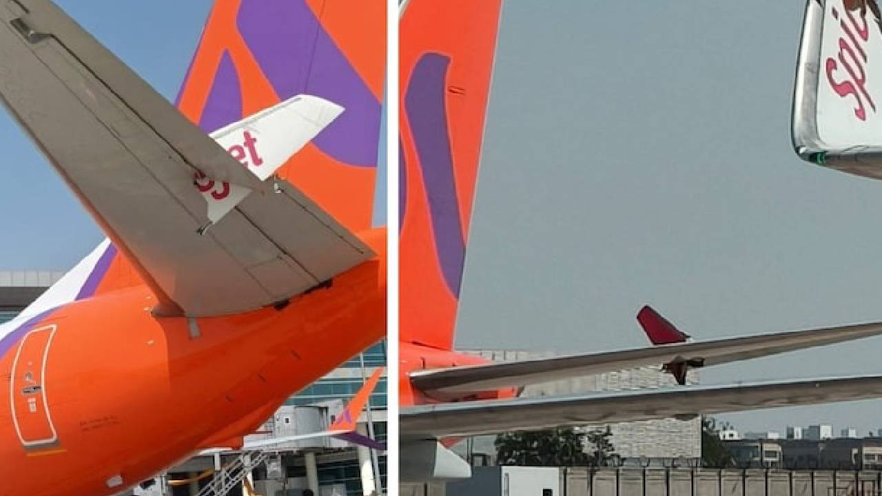 Delhi airport | ఢిల్లీ విమానాశ్రయంలో ఢీకొన్న రెండు విమానాలు.. రెక్కలు ధ్వంసం.. ప్రయాణికులు క్షేమం