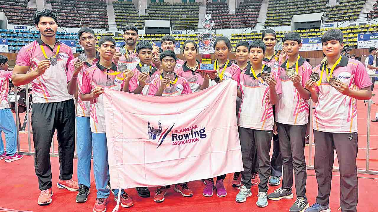 రోయింగ్‌లో తెలంగాణ పతక జోరు