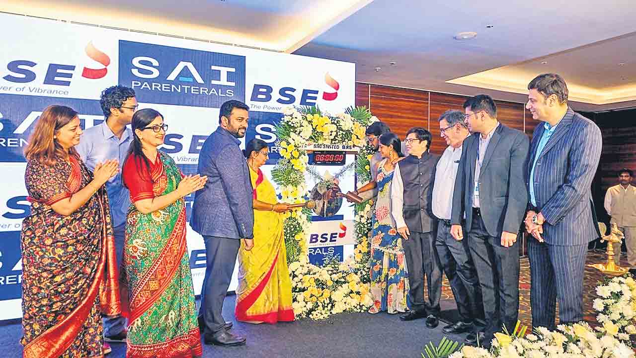 సాయి పేరంటరల్స్‌ అదుర్స్‌.. లాభాల్లో లిస్టింగ్‌ 