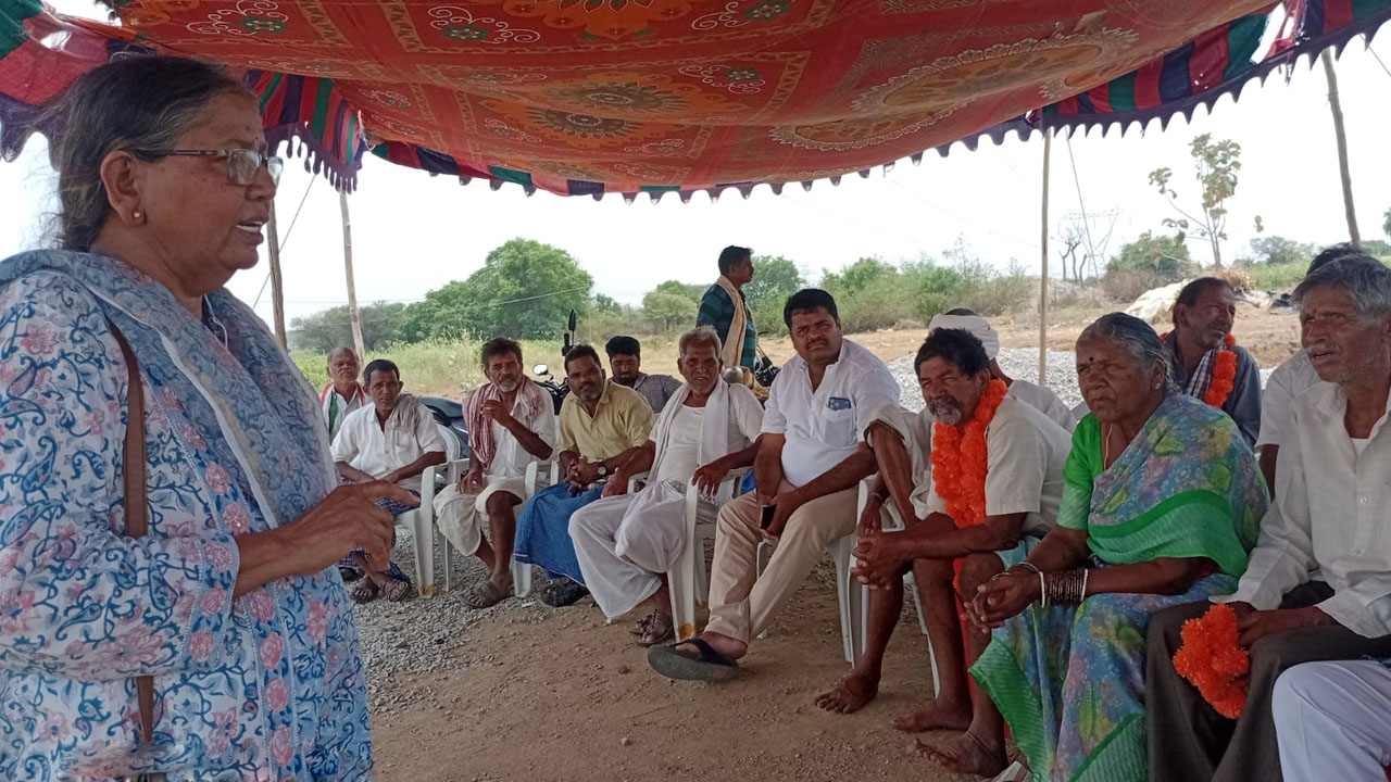 Support | ఫార్మాసిటీకి వ్యతిరేకంగా రైతుల దీక్షకు మద్దతు తెలిపిన జాతీయ కమిటీ సభ్యులు