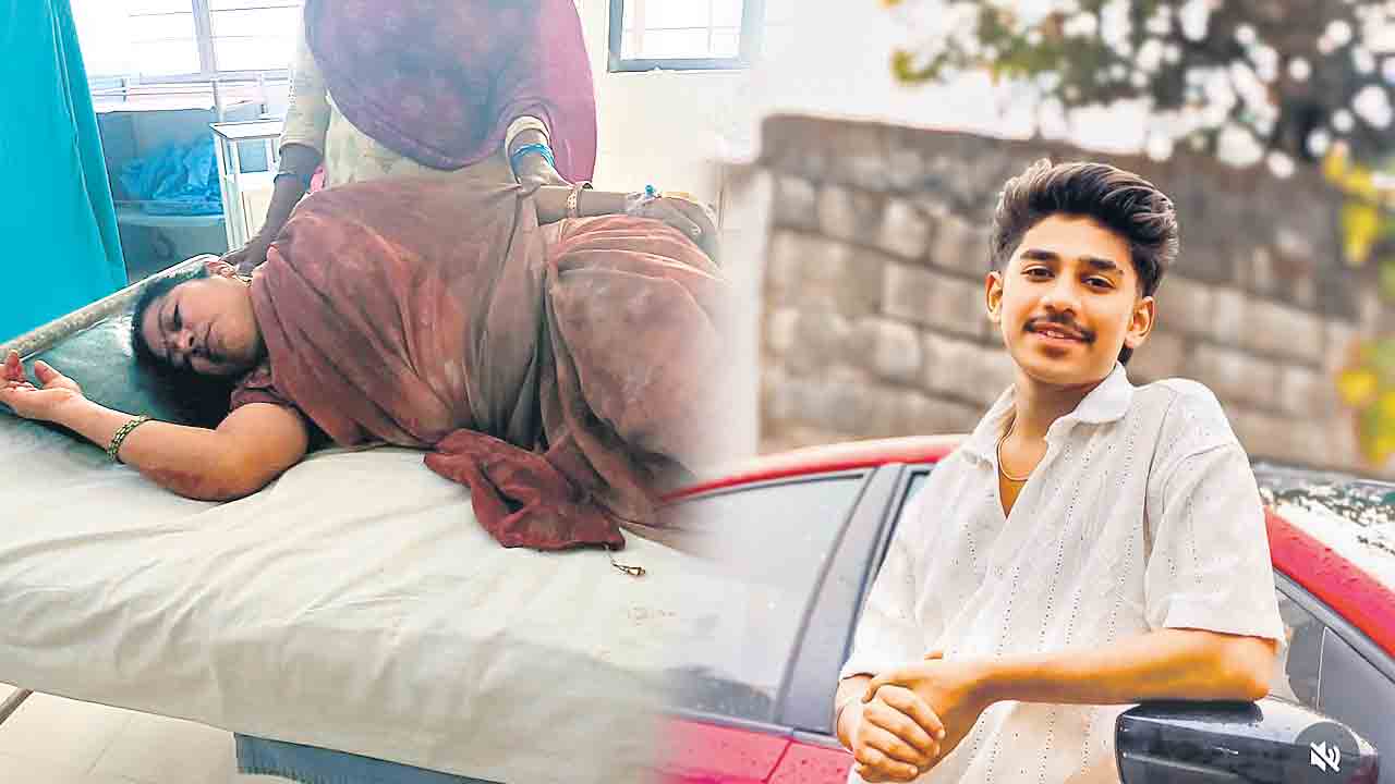 అయ్యో.. బిడ్డా.. తల్లీకొడుకు ప్రయాణిస్తున్న బైక్‌ను వేగంగా ఢీకొన్న కారు..