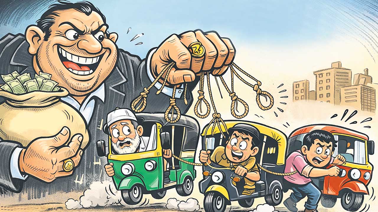 ఫైనాన్సర్ల గుప్పిట్లో ఆటో వాలా!