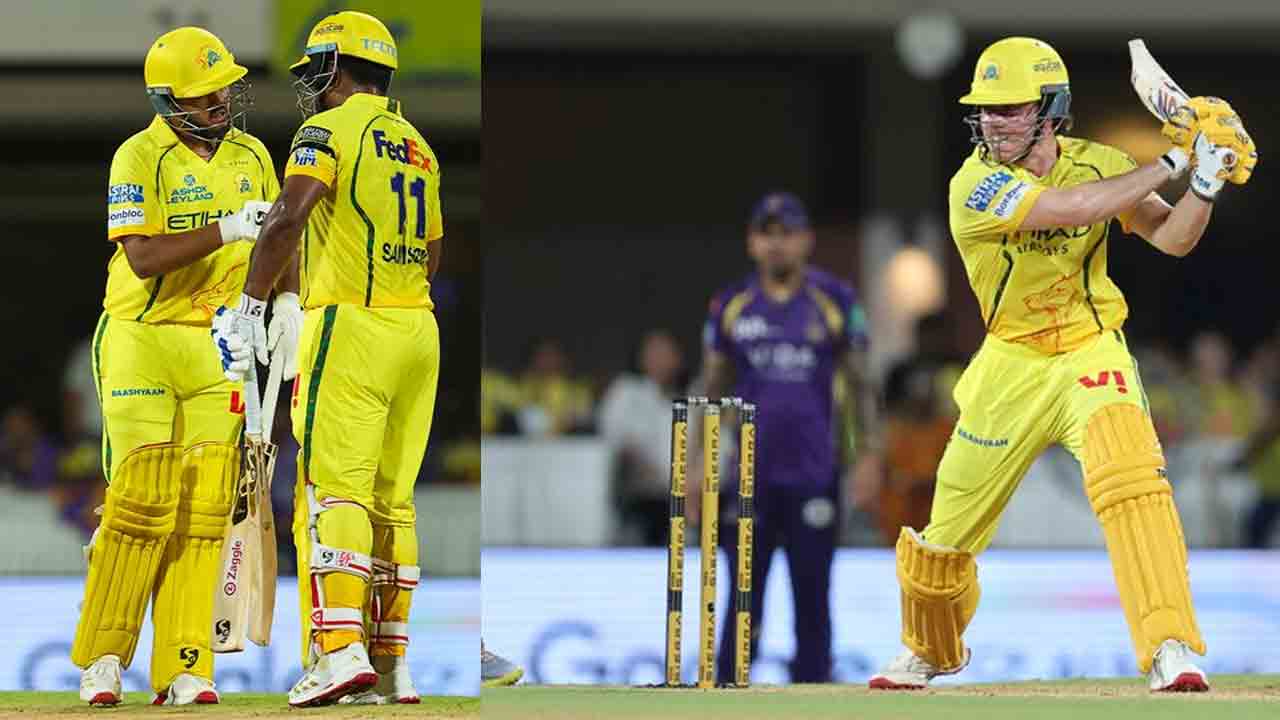 CSK vs KKR | చెపాక్‌లో మెరిసిన శాంసన్, బ్రెవిస్.. కోల్‌కతా బోణీ కొట్టేనా..!