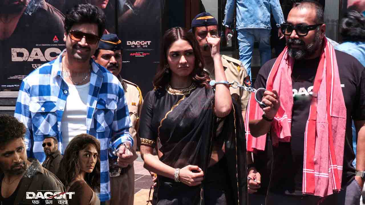 Dacoit Movie Promotions | మృణాల్‌, అడివిశేష్‌ల‌కు సంకెళ్లు, పోలీస్ వ్యాన్‌లో ఎంట్రీ.. ‘డెకాయిట్’ వినూత్న ప్రమోషన్స్!