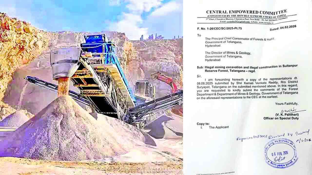 Deccan Cements | ఆక్రమిస్తుంటే అధికారులెక్కడ!.. డెక్కన్‌ సిమెంట్స్‌ అటవీ ఆక్రమణలపై సీఈసీ సీరియస్‌