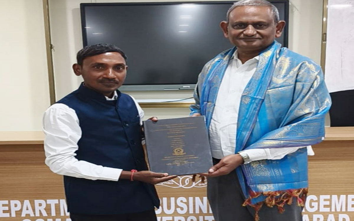 విద్యార్థి నాయకుడు కొండా గణేశ్‌కు ఓయూ డాక్టరేట్