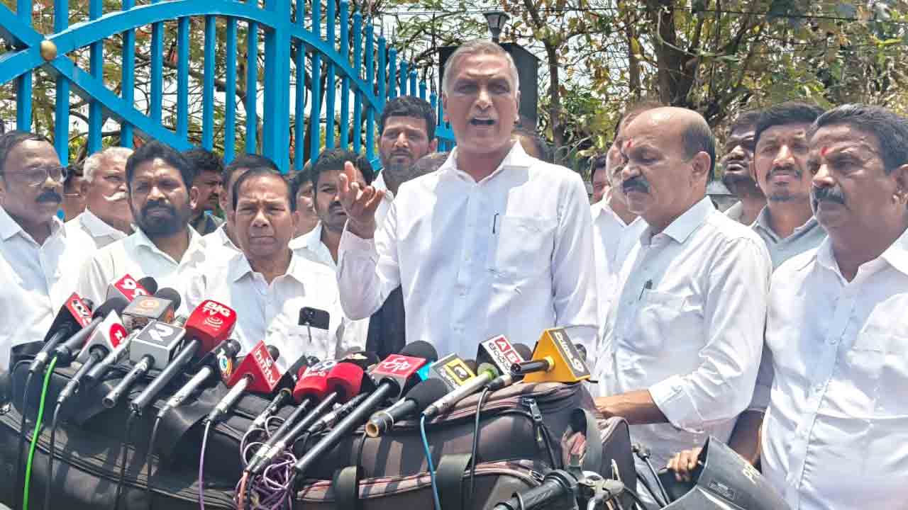 Harish Rao | తప్పు చేసిన వారిని వదిలేసి, మ‌న్నె శాంక్‌ను అరెస్టు చేయడం దుర్మార్గం : హరీష్‌ రావు