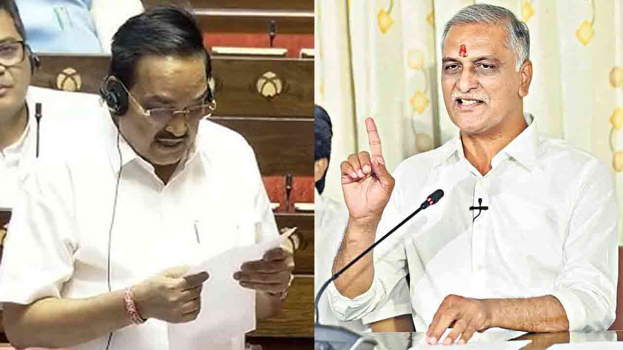 Harish Rao | కాళేశ్వరం ప్రాజెక్టుపై విమర్శలు.. కేంద్రమంత్రి సీఆర్ పాటిల్‌పై మండిపడ్డ హరీశ్‌రావు