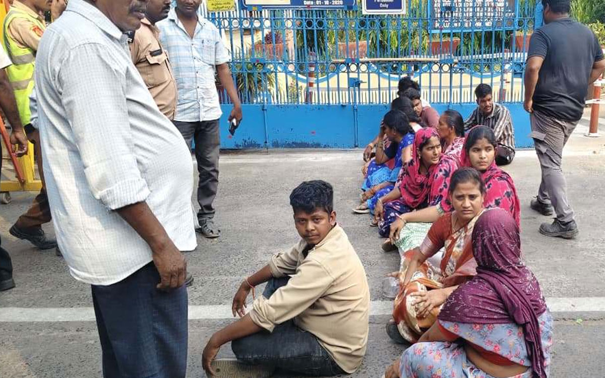 ఐటీసీలో ప్రమాదం... లారీ డ్రైవర్ మృతి