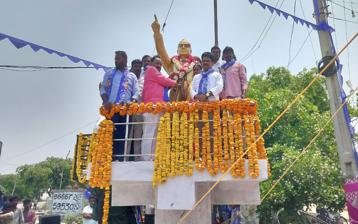అంబేద్క‌ర్ విగ్రహావిష్క‌ర‌ణ అదృష్టం : మాజీ ఎమ్మెల్యే కూసుకుంట్ల ప్రభాకర్ రెడ్డి