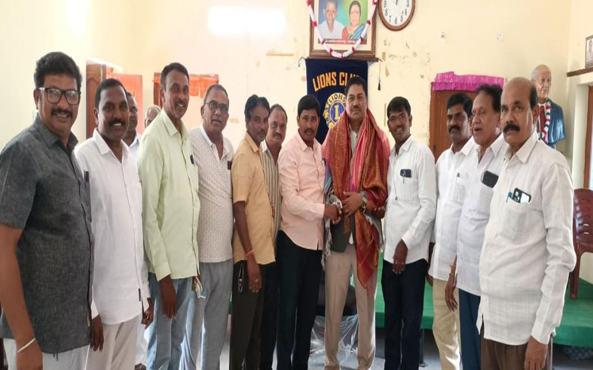 ల‌య‌న్స్ క్లబ్ గవర్నర్‌గా గుడిపూడి వెంకటేశ్వరరావు ఎన్నిక‌