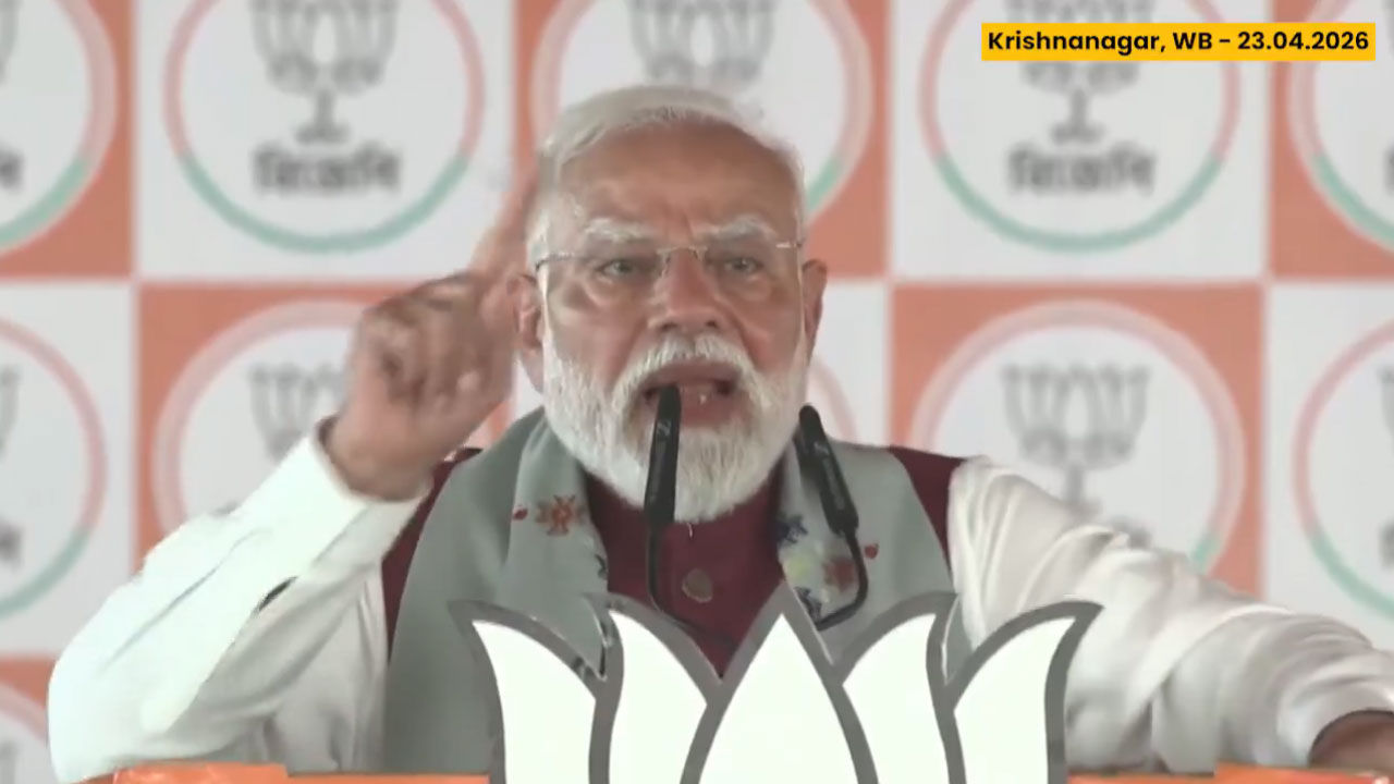 PM Modi నేను జాల్‌ముడి తింటే.. మిర్చి ఘాటు టీఎంసీకి త‌గిలింది: ప్ర‌ధాని మోదీ