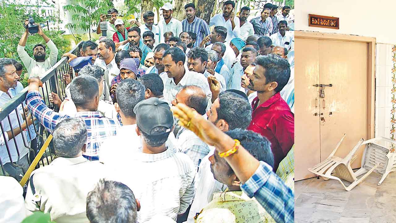 Turmeric Farmers | భగ్గుమన్న పసుపు రైతు..నిజామాబాద్‌ మార్కెట్‌ యార్డులో కుర్చీలు ధ్వంసం