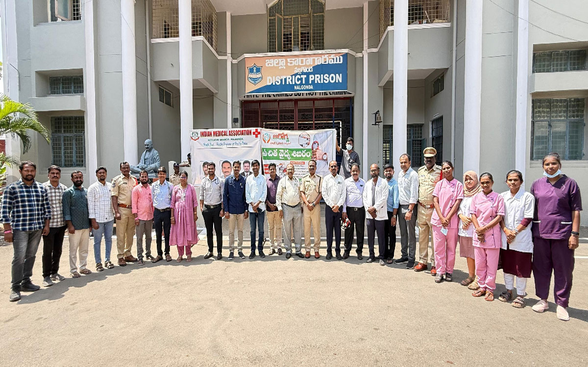న‌ల్ల‌గొండ‌ జిల్లా జైలులో ఉచిత వైద్య శిబిరం