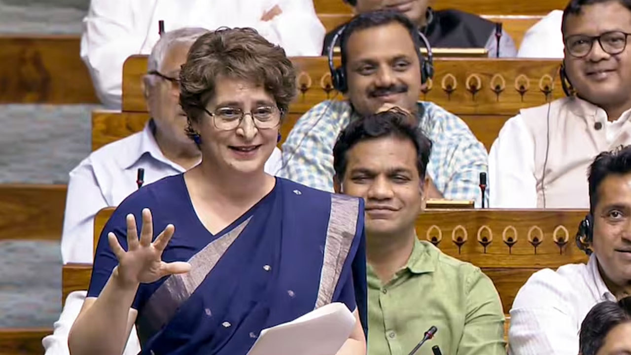 Priyanka Gandhi: చాణ‌క్యుడే ఖంగుతినేవాడు.. అమిత్ షాను న‌వ్వించిన ప్రియాంకా గాంధీ.. వీడియో