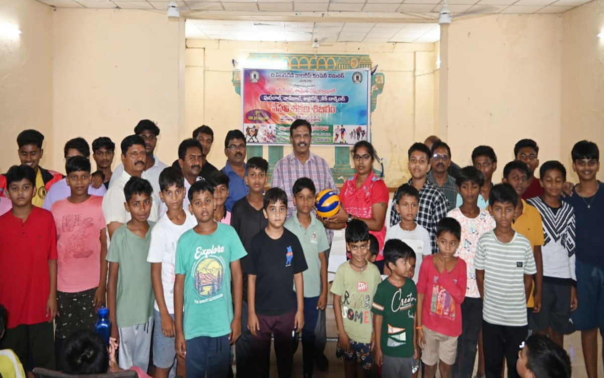 సింగరేణి ఆధ్వర్యంలో సమ్మర్ కోచింగ్ క్యాంప్ ప్రారంభం