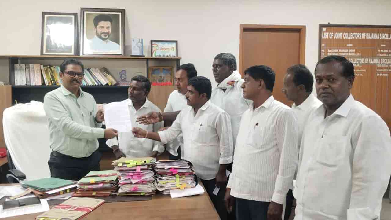 పెద్దూరు సింగిల్ విండోకు వడ్ల కొనుగోలు కేంద్రాన్ని కొనసాగించండి.. కలెక్టర్, అదనపు కలెక్టర్‌కు రైతుల వినతి