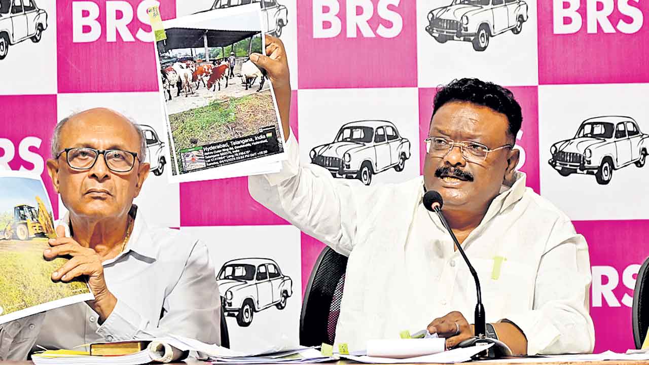 అధికారం అండతో భూ దందా