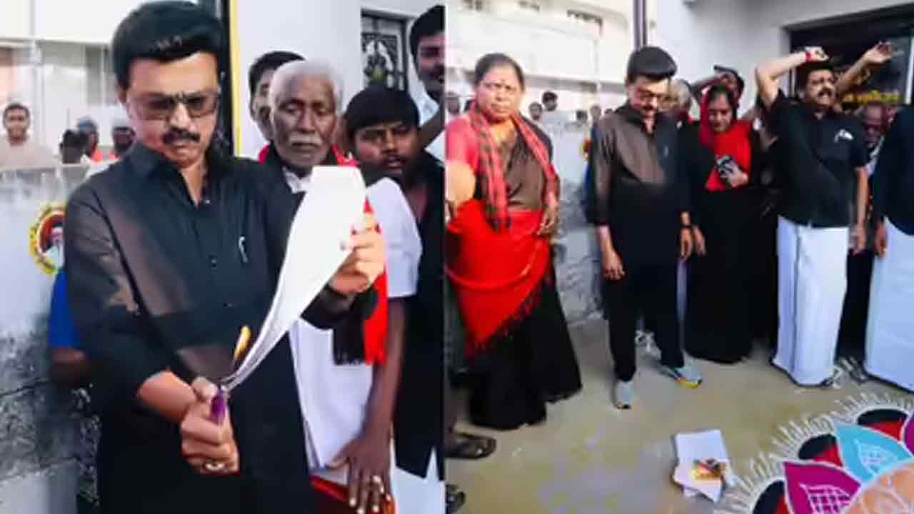 CM Stalin | డీలిమిటేషన్‌ బిల్లులను తగులబెట్టి నిరసన తెలిపిన సీఎం స్టాలిన్‌