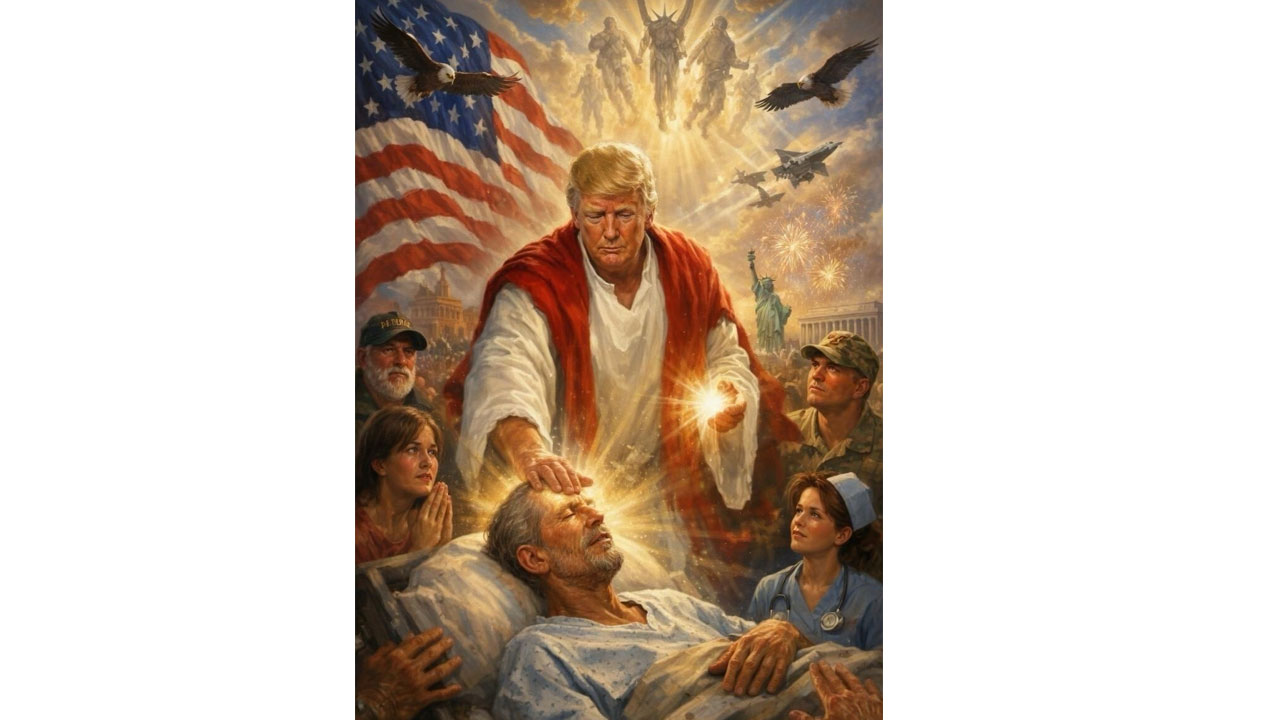 Donald Trump:  ఏసు క్రీస్తు ఫోజులో ట్రంప్‌.. ఏఐ ఫోటో షేర్ చేసిన అమెరికా అధ్య‌క్షుడు