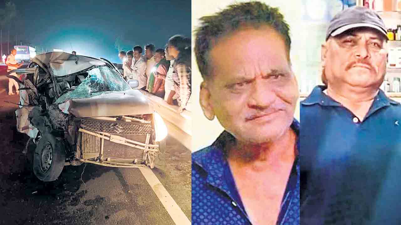 పెళ్లికి వెళ్లొస్తూ.. మృత్యుఒడికి.. బస్సు, కారు ఎదురెదురుగా ఢీ