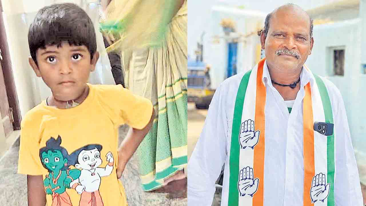 మనుమడిని కాపాడబోయి తాత మృతి.. బోరుపక్కన గుంతలో పడ్డ బాలుడు