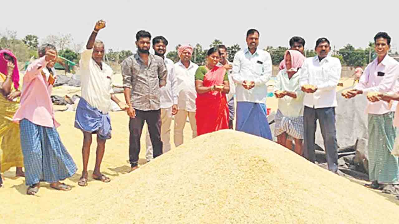 ధాన్యం కొనుగోలు చేయాలి