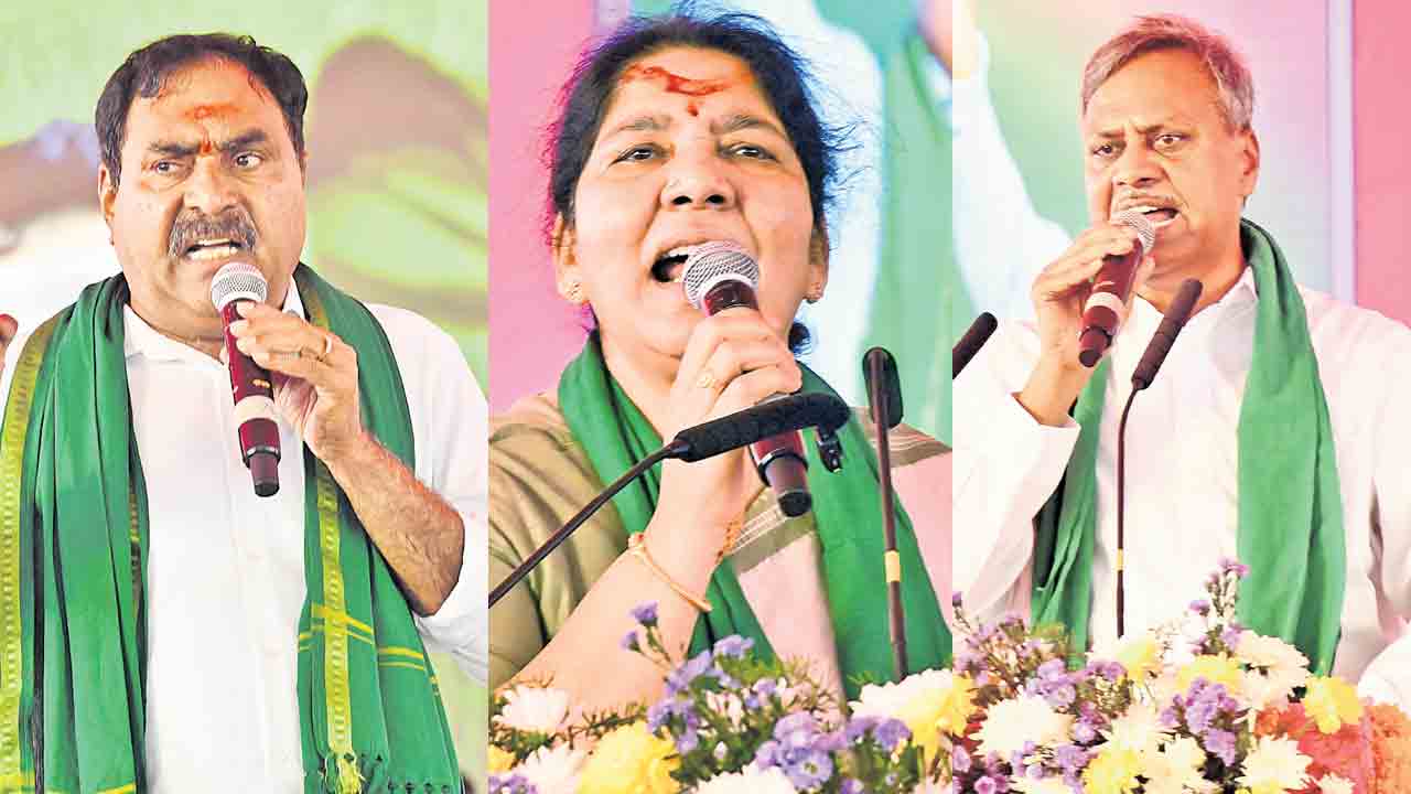 రైతులు పోరాటాలకు సిద్ధం కావాలి… దమ్ముంటే కాంగ్రెస్‌ నాయకులు మారెట్‌ యార్డులకు రావాలి