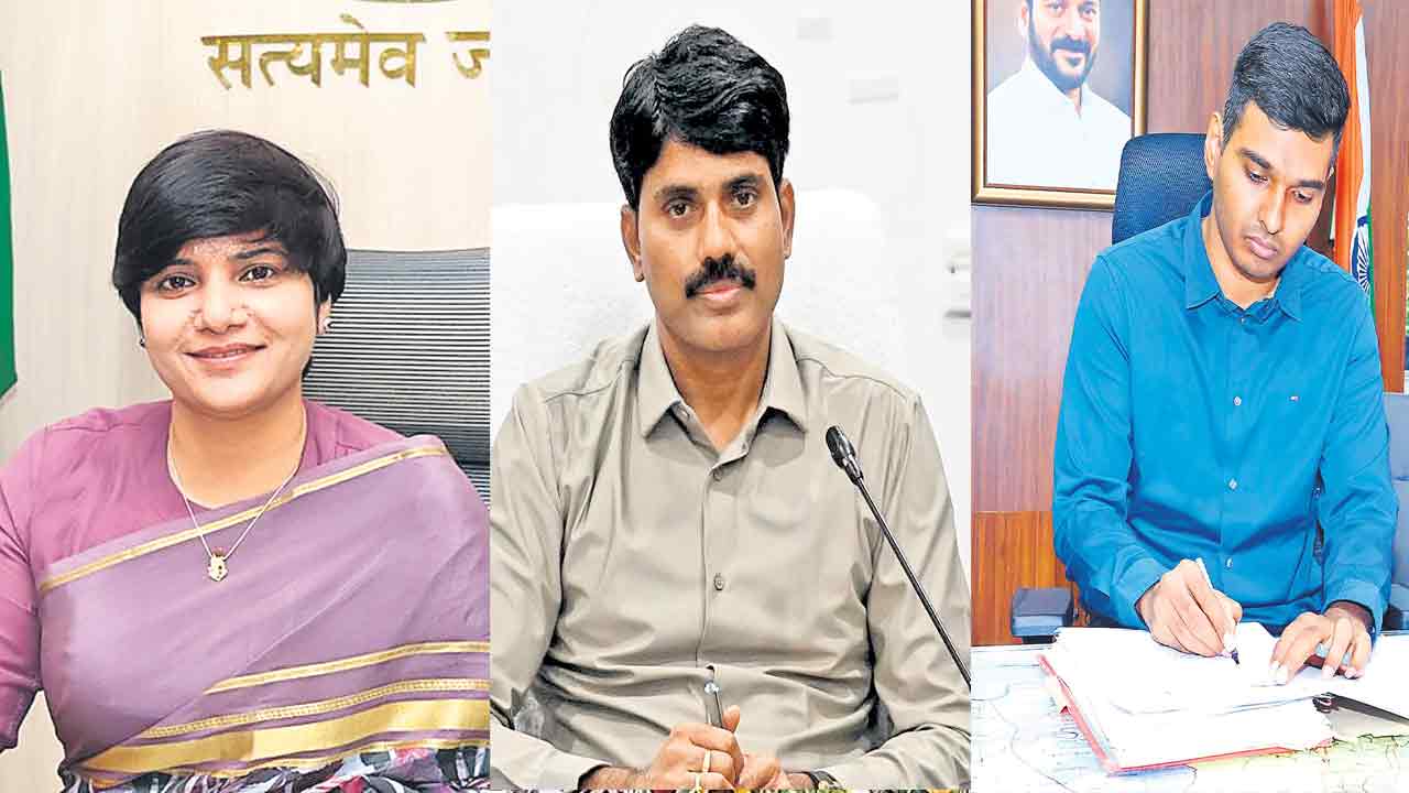 తెలంగాణ నుంచి ముగ్గురు అత్యుత్తమ కలెక్టర్లు