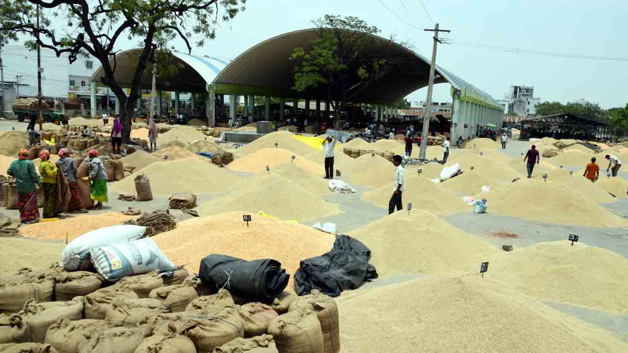 ఎక్కడి ధాన్యం అక్కడే..