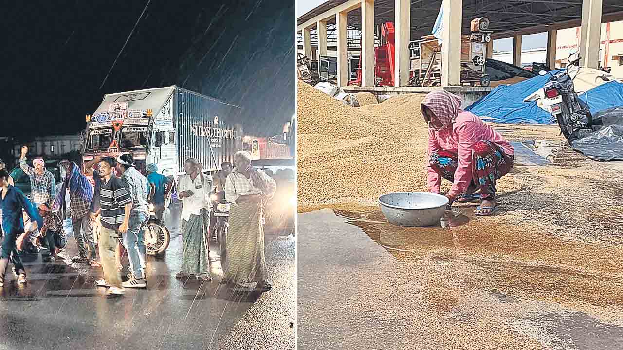 గాలివాన బీభత్సం.. రైతన్న ఆగమాగం!