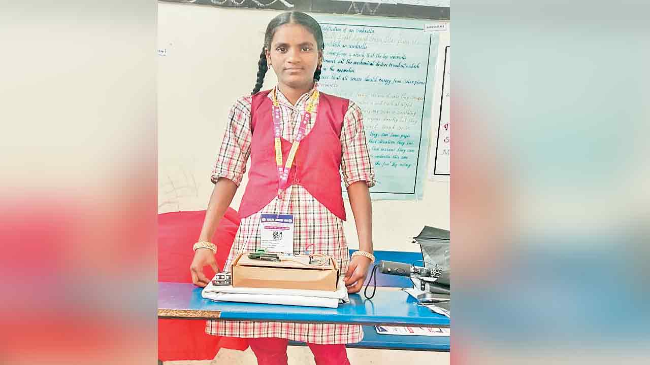సర్కార్‌ బడి విద్యార్థి ప్రాజెక్ట్‌కు పేటెంట్‌