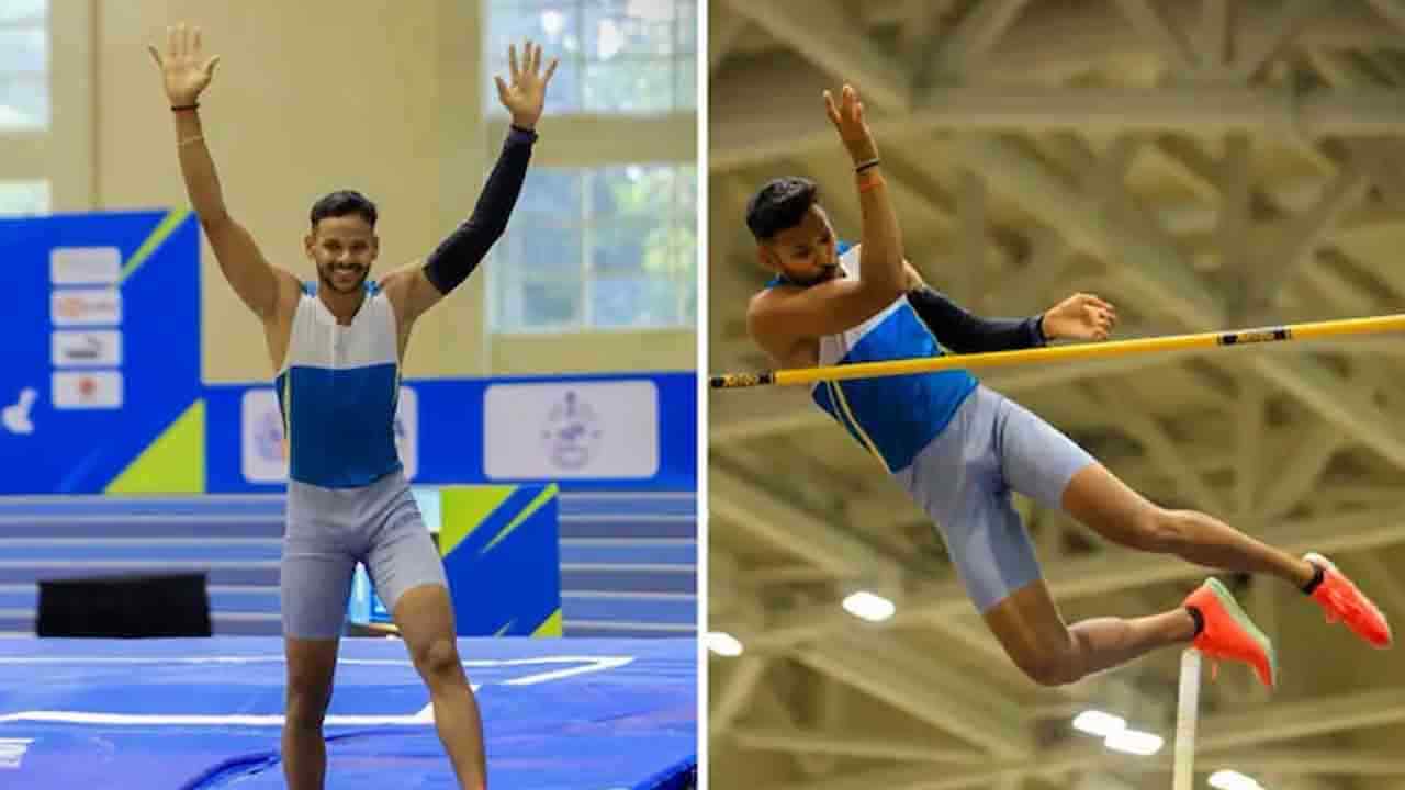 జాతీయ పోల్‌వాల్ట్‌లో కుల్‌దీప్‌ రికార్డు