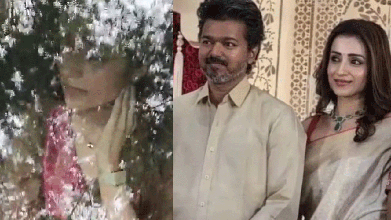 Actress Trisha | టీవీకే చీఫ్‌ విజయ్‌ నివాసానికి నటి త్రిష.. Video