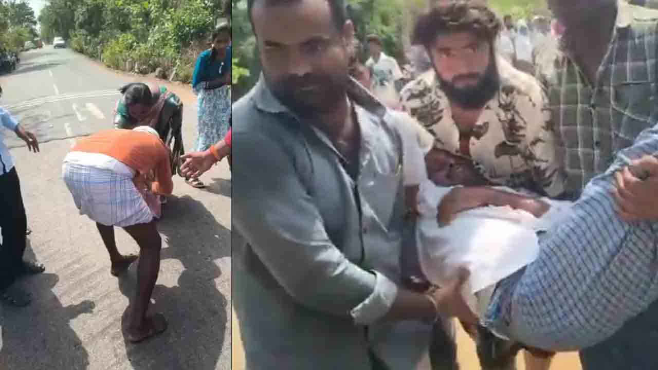 Farmer | మండుటెండలో ధర్నా చేస్తూ స్పృహ కోల్పోయిన రైతు.. వీడియో