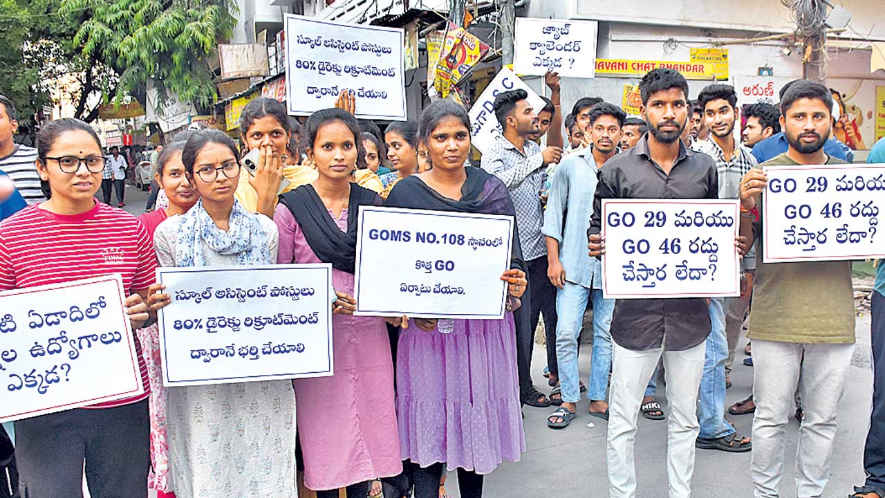 ఉద్యోగ నోటిఫికేషన్ల్లు విడుదల చేయాలి